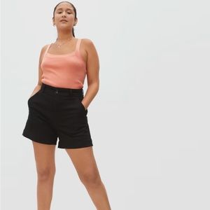 Everlane Way High twill shorts